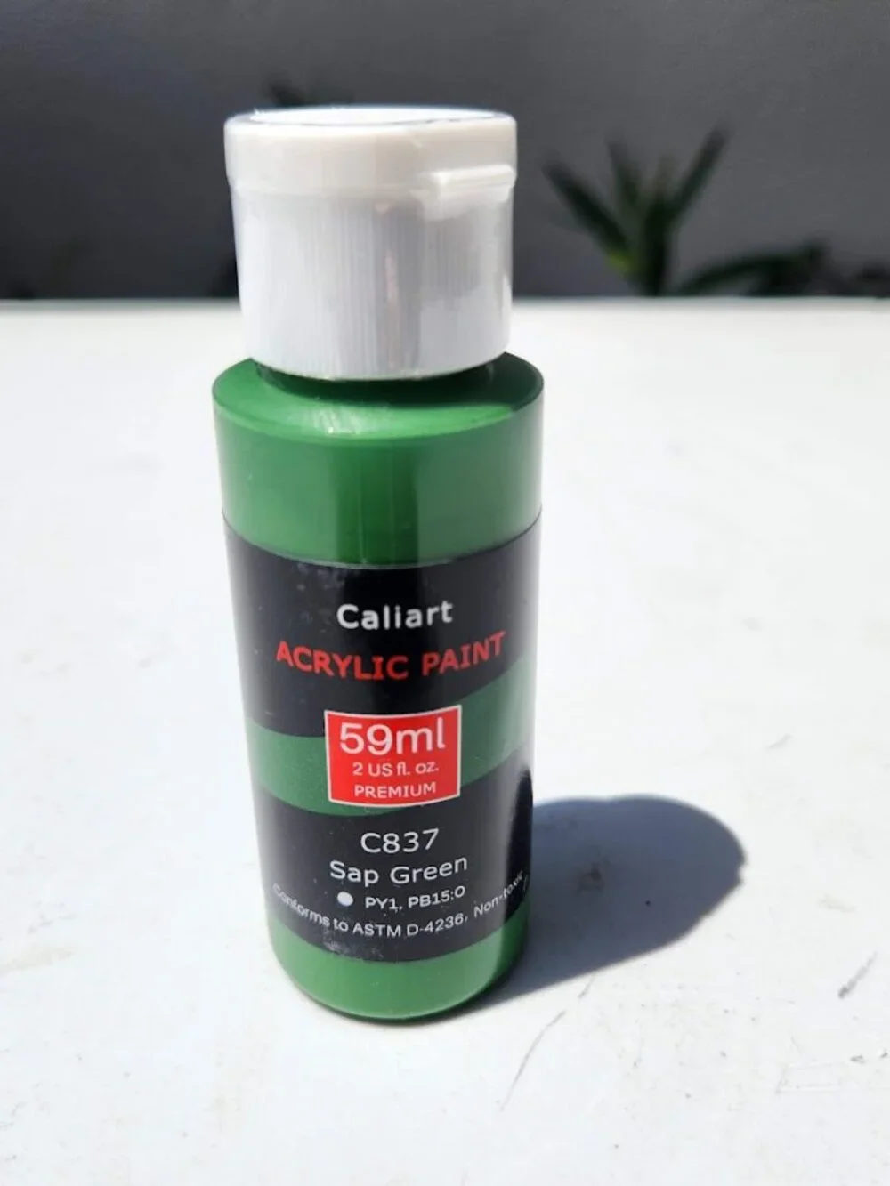 NEW Caliart Acrylic Paint Sap Green C837 Color 59ml, 2oz Art Craft Paints Painti